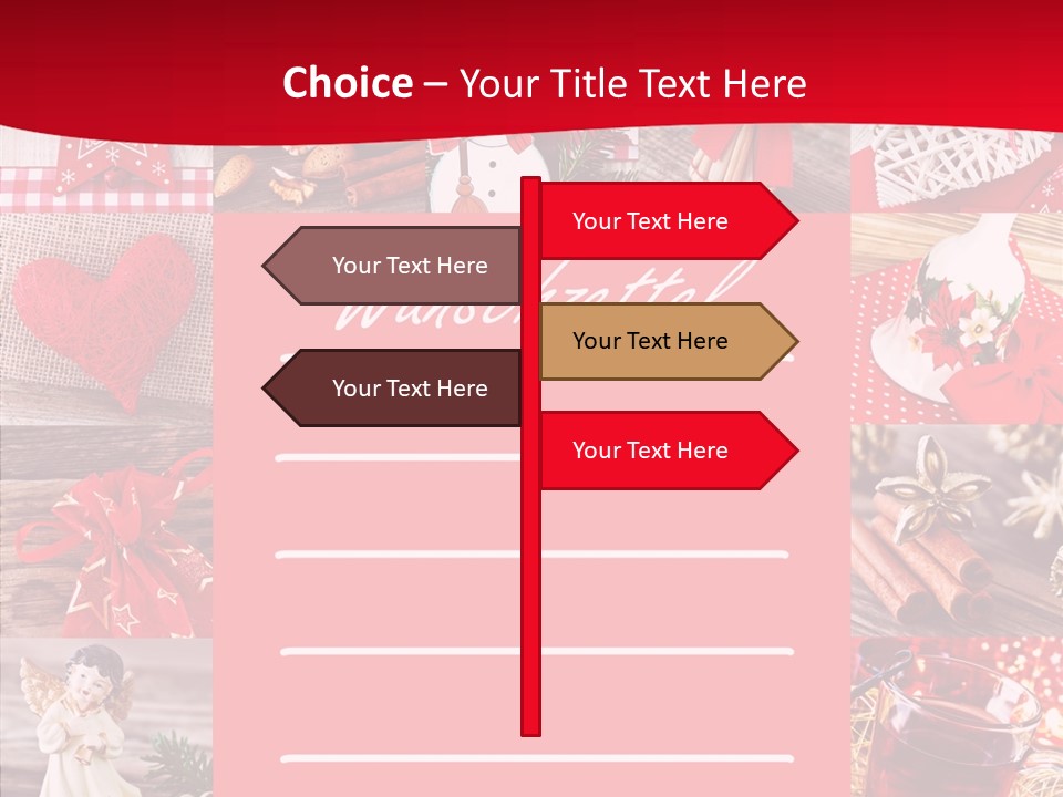 Geschenkgutschein Weihnachtskarte Elche PowerPoint Template