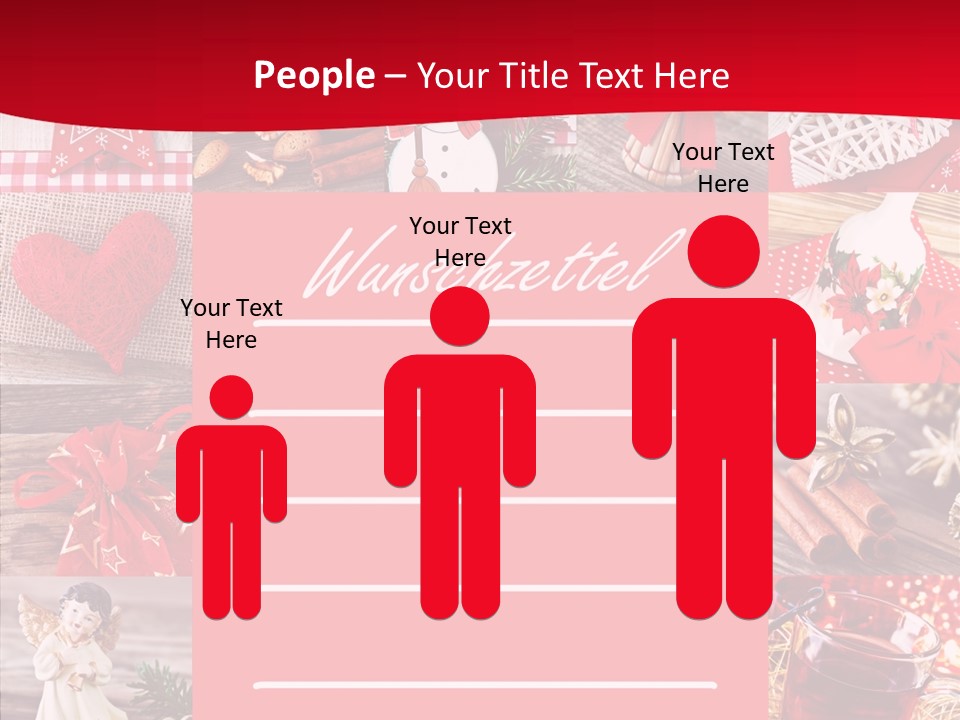 Geschenkgutschein Weihnachtskarte Elche PowerPoint Template