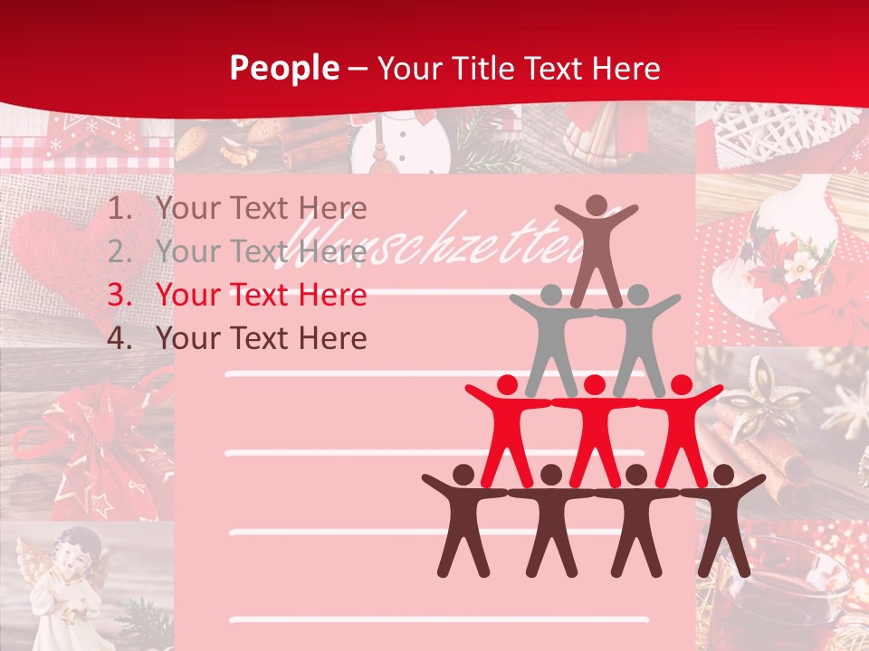 Geschenkgutschein Weihnachtskarte Elche PowerPoint Template