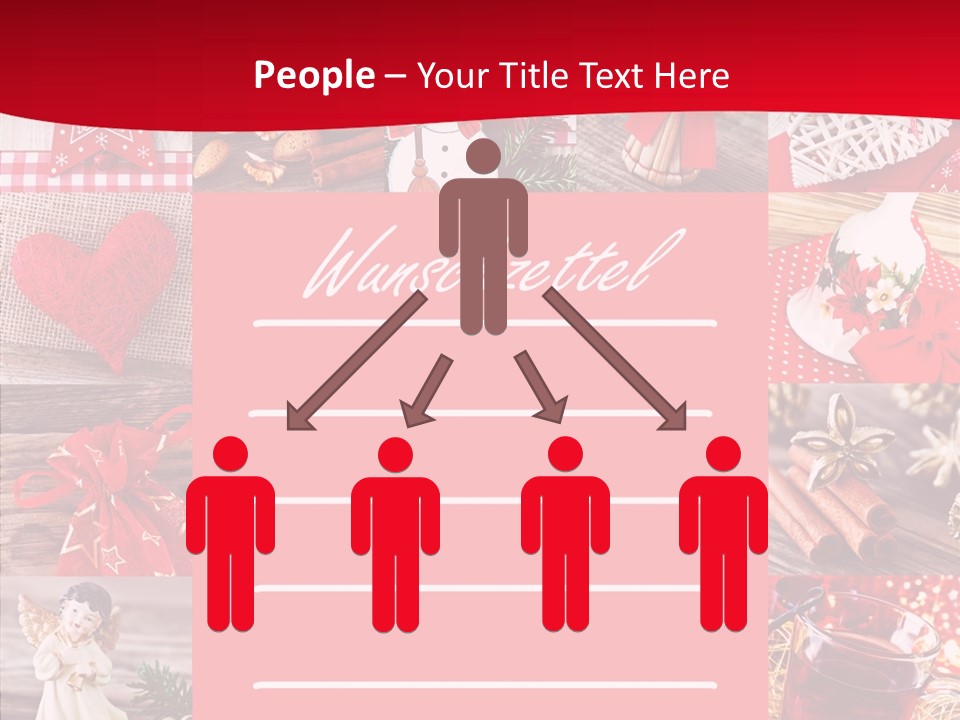 Geschenkgutschein Weihnachtskarte Elche PowerPoint Template