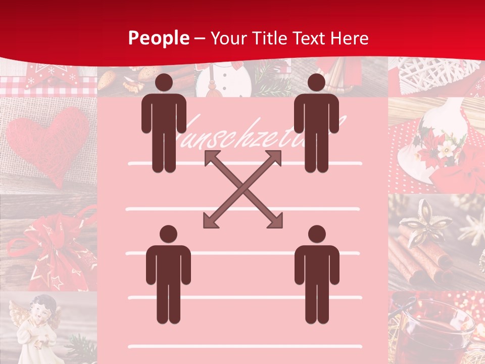 Geschenkgutschein Weihnachtskarte Elche PowerPoint Template