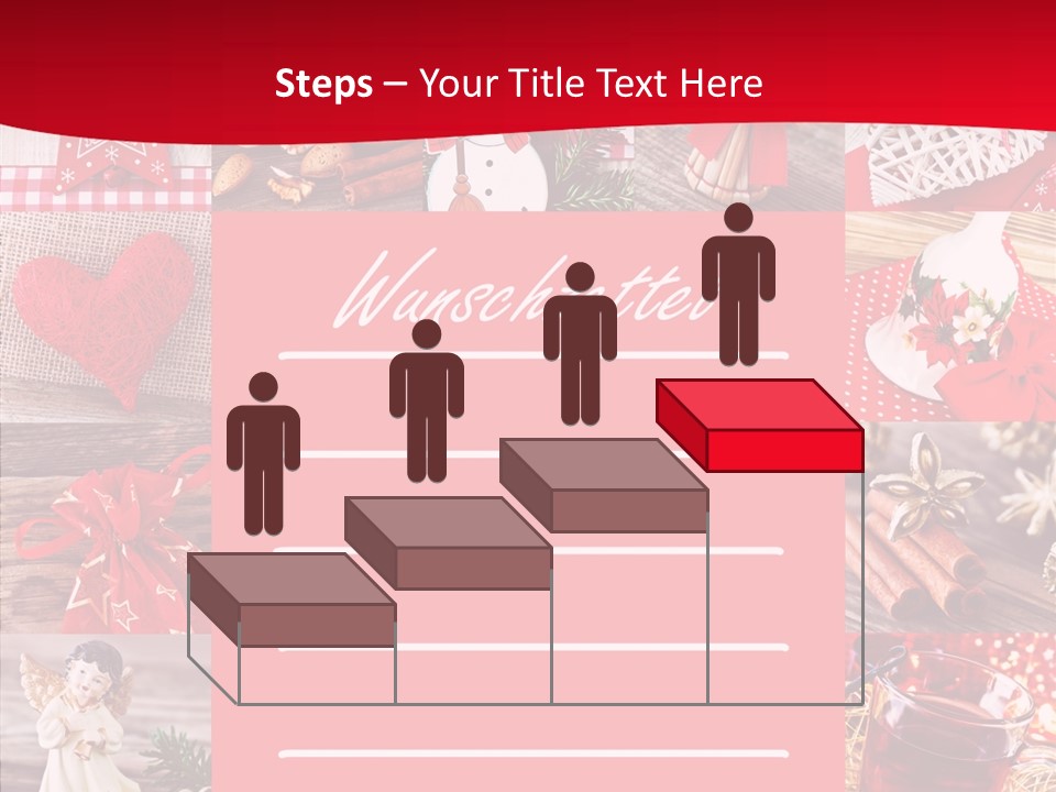 Geschenkgutschein Weihnachtskarte Elche PowerPoint Template