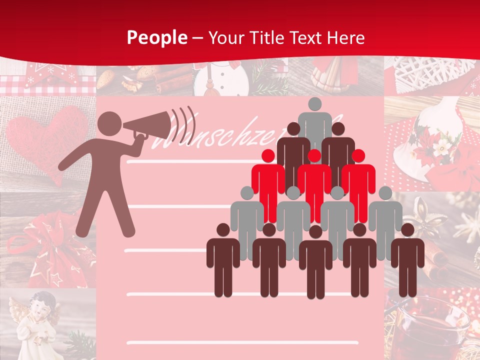 Geschenkgutschein Weihnachtskarte Elche PowerPoint Template