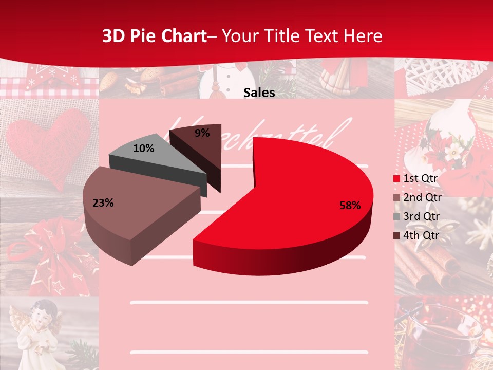 Geschenkgutschein Weihnachtskarte Elche PowerPoint Template