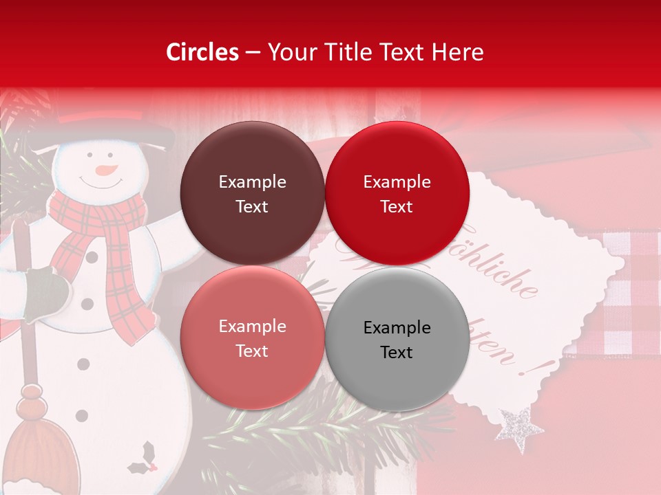 Kids Spielzeug Tannenzweig PowerPoint Template