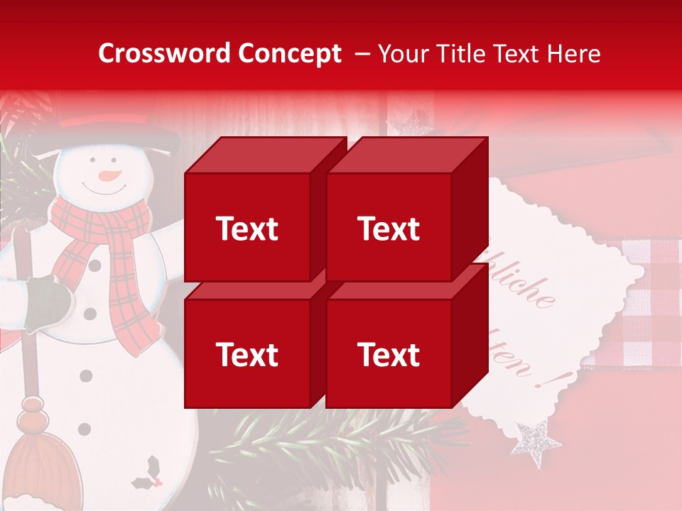 Kids Spielzeug Tannenzweig PowerPoint Template