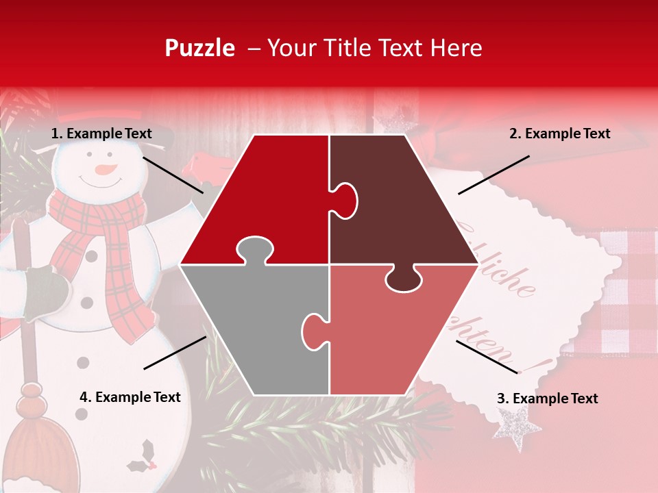 Kids Spielzeug Tannenzweig PowerPoint Template