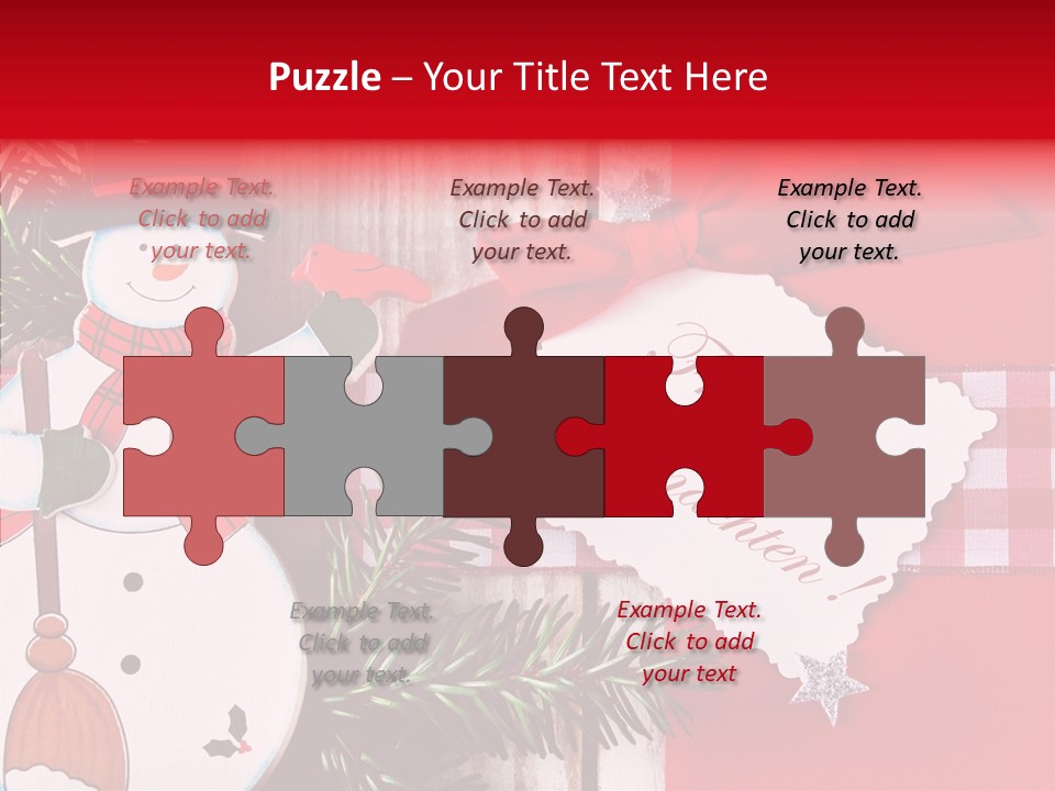 Kids Spielzeug Tannenzweig PowerPoint Template