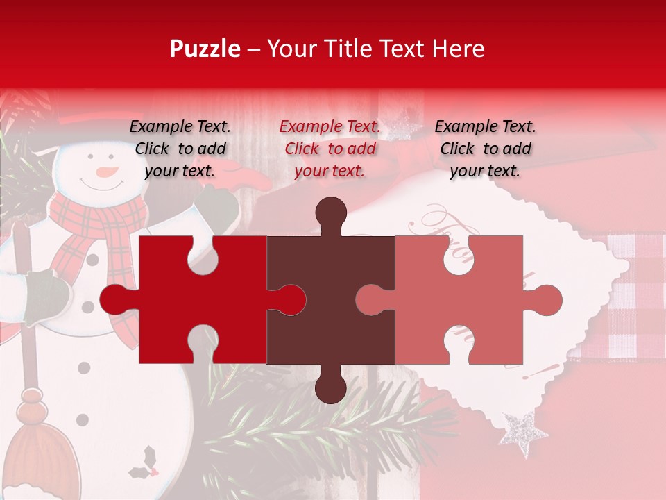 Kids Spielzeug Tannenzweig PowerPoint Template