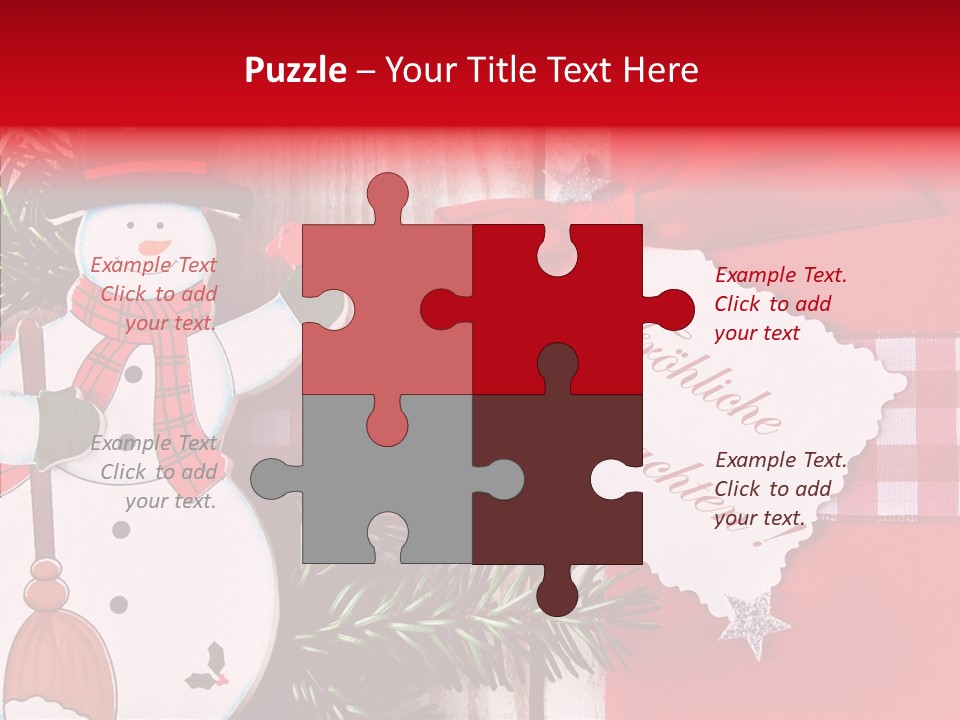 Kids Spielzeug Tannenzweig PowerPoint Template