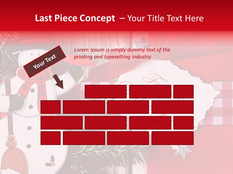 Kids Spielzeug Tannenzweig PowerPoint Template