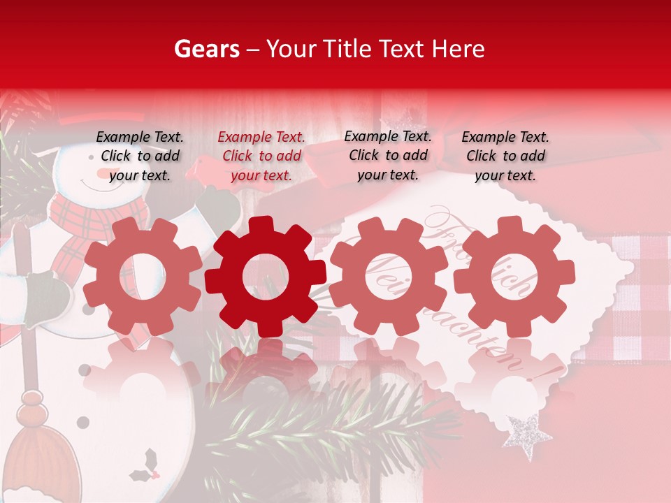 Kids Spielzeug Tannenzweig PowerPoint Template