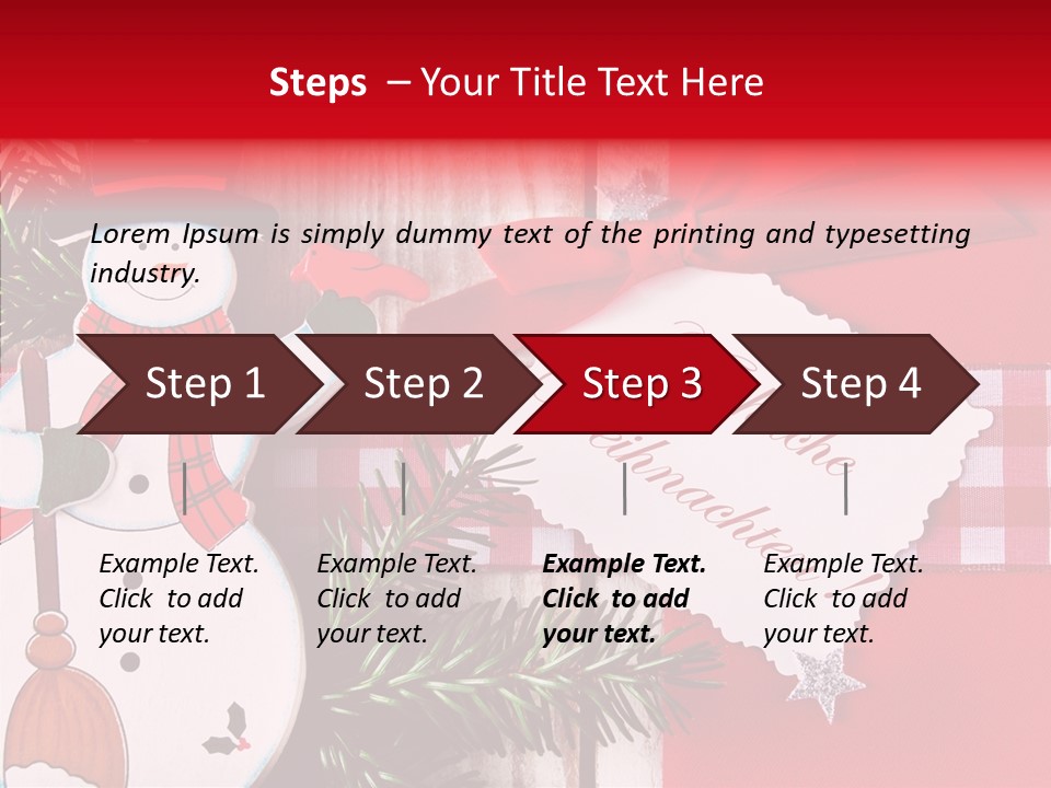Kids Spielzeug Tannenzweig PowerPoint Template