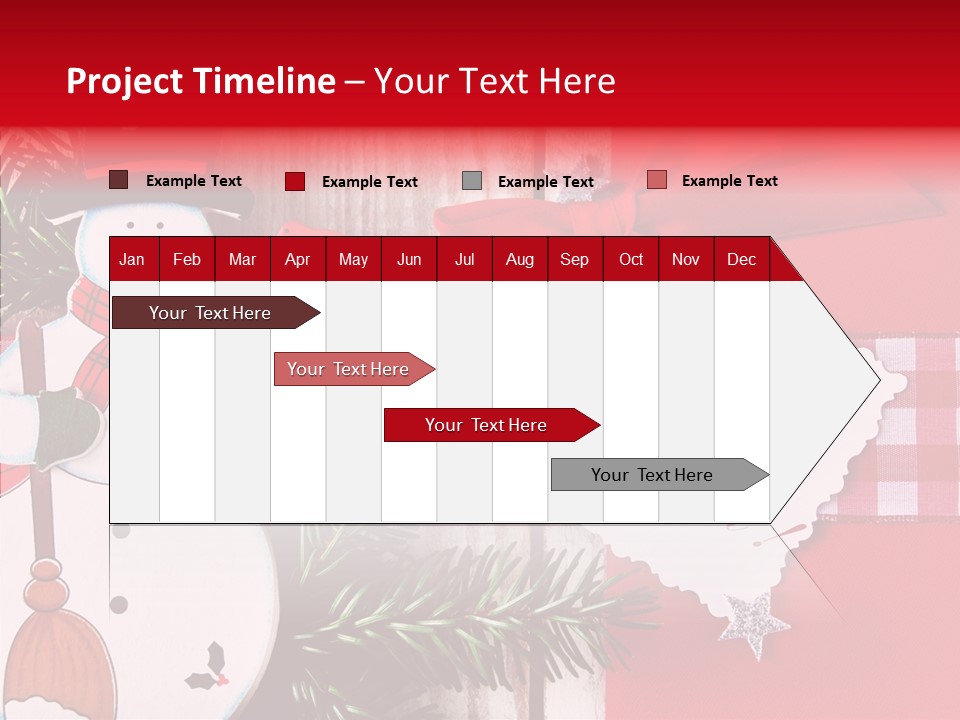 Kids Spielzeug Tannenzweig PowerPoint Template