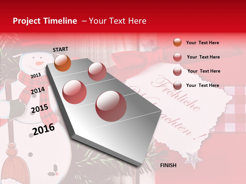 Kids Spielzeug Tannenzweig PowerPoint Template