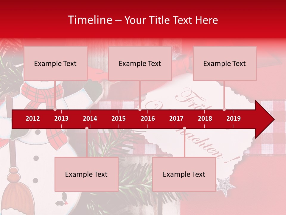 Kids Spielzeug Tannenzweig PowerPoint Template