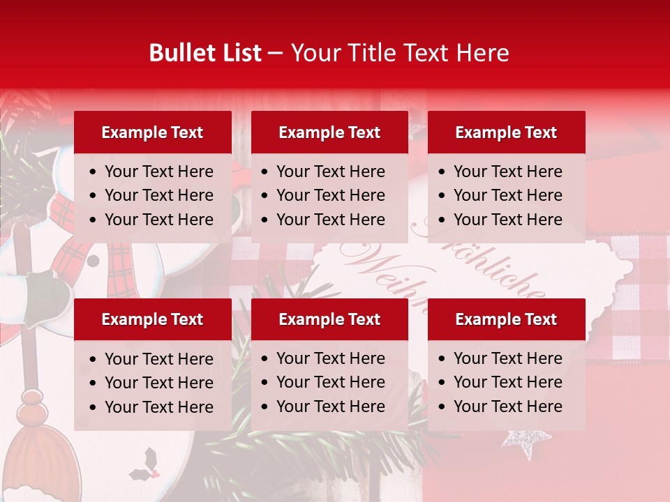 Kids Spielzeug Tannenzweig PowerPoint Template