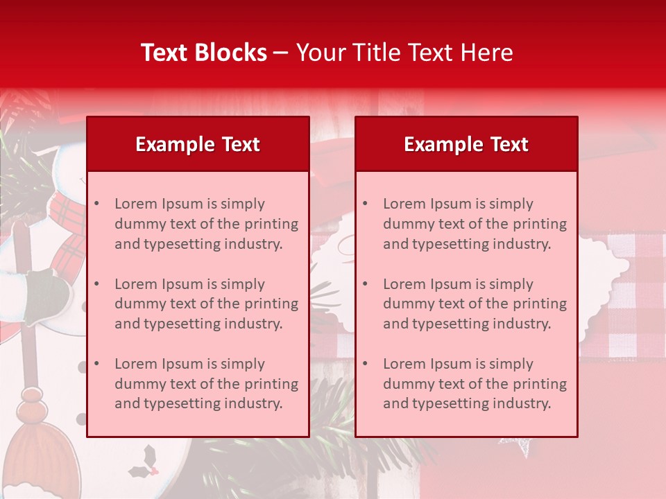 Kids Spielzeug Tannenzweig PowerPoint Template