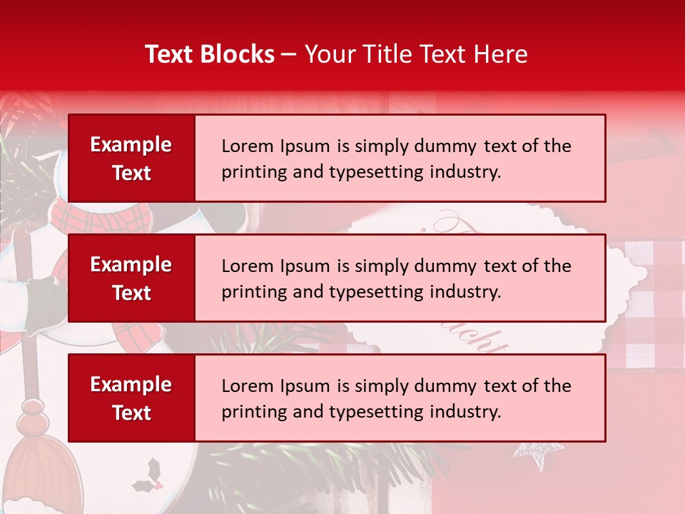 Kids Spielzeug Tannenzweig PowerPoint Template