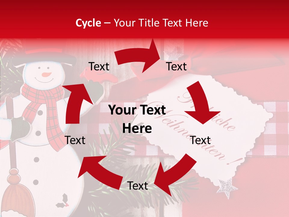 Kids Spielzeug Tannenzweig PowerPoint Template