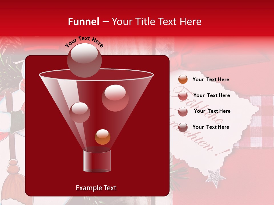 Kids Spielzeug Tannenzweig PowerPoint Template