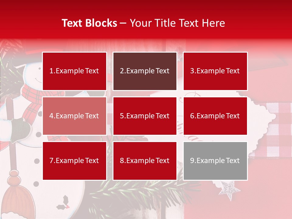 Kids Spielzeug Tannenzweig PowerPoint Template