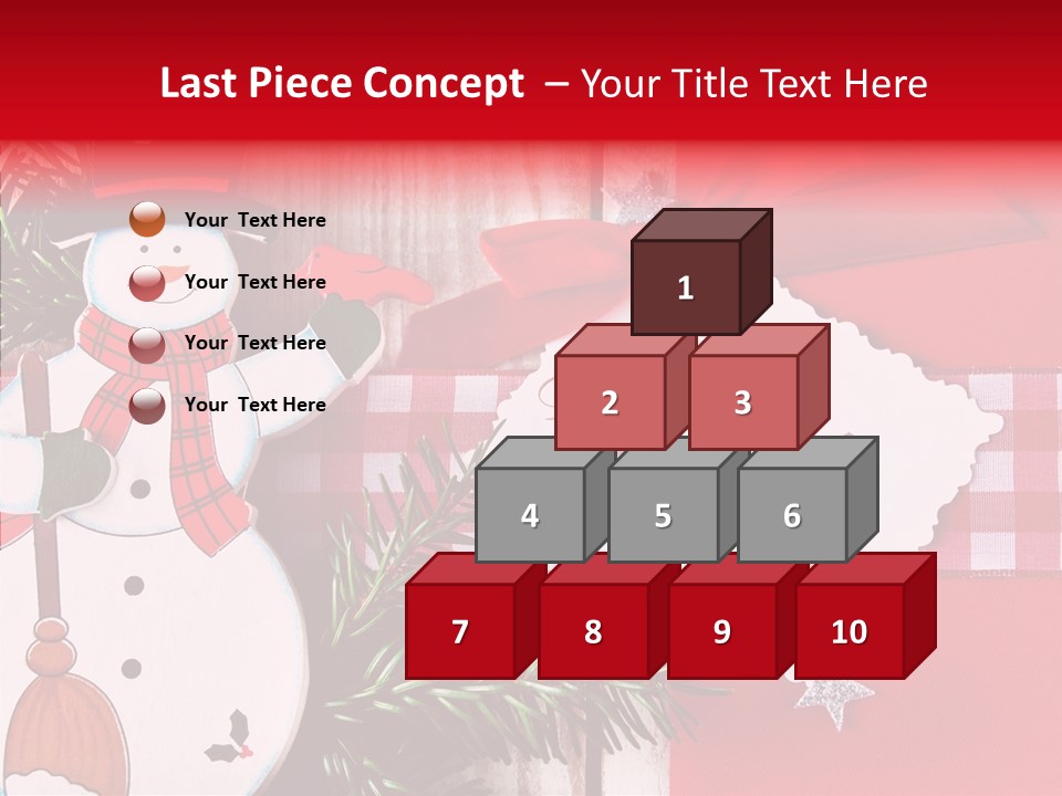 Kids Spielzeug Tannenzweig PowerPoint Template