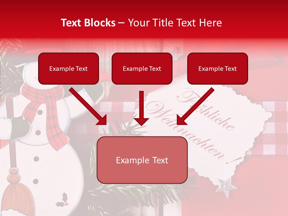 Kids Spielzeug Tannenzweig PowerPoint Template