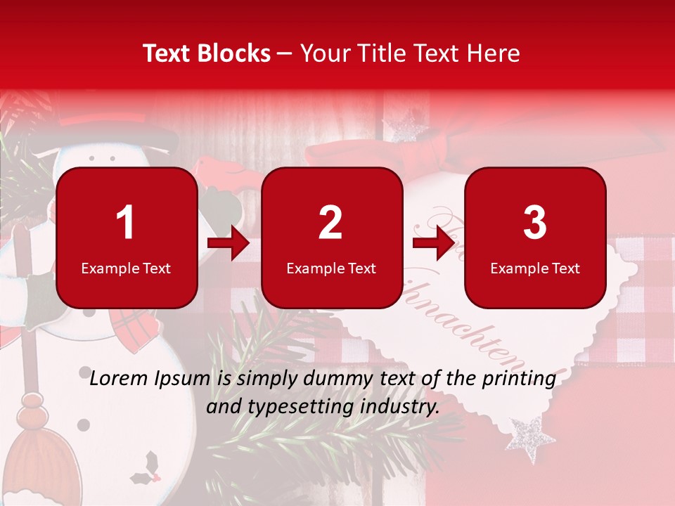 Kids Spielzeug Tannenzweig PowerPoint Template