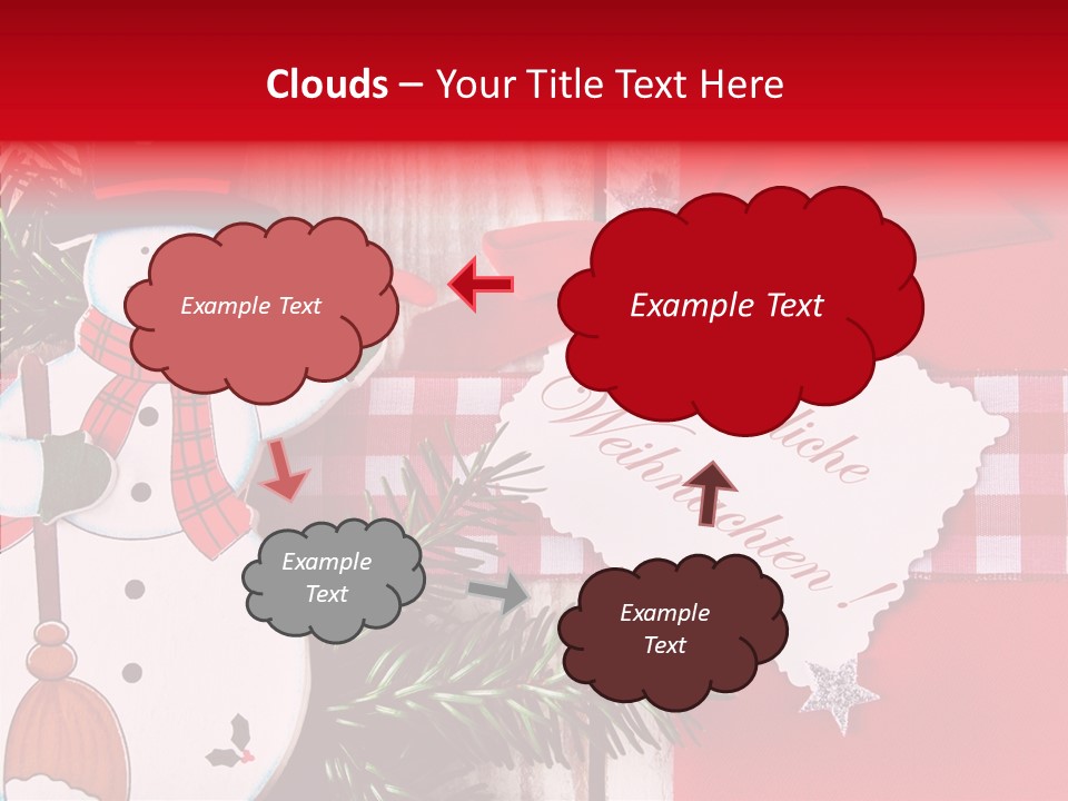 Kids Spielzeug Tannenzweig PowerPoint Template