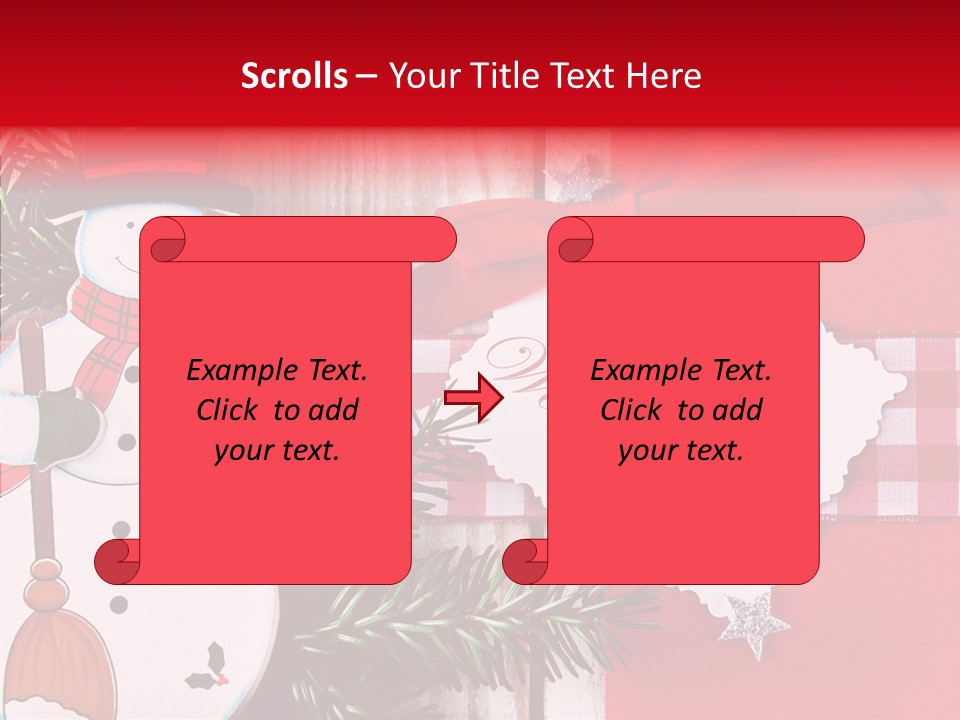 Kids Spielzeug Tannenzweig PowerPoint Template