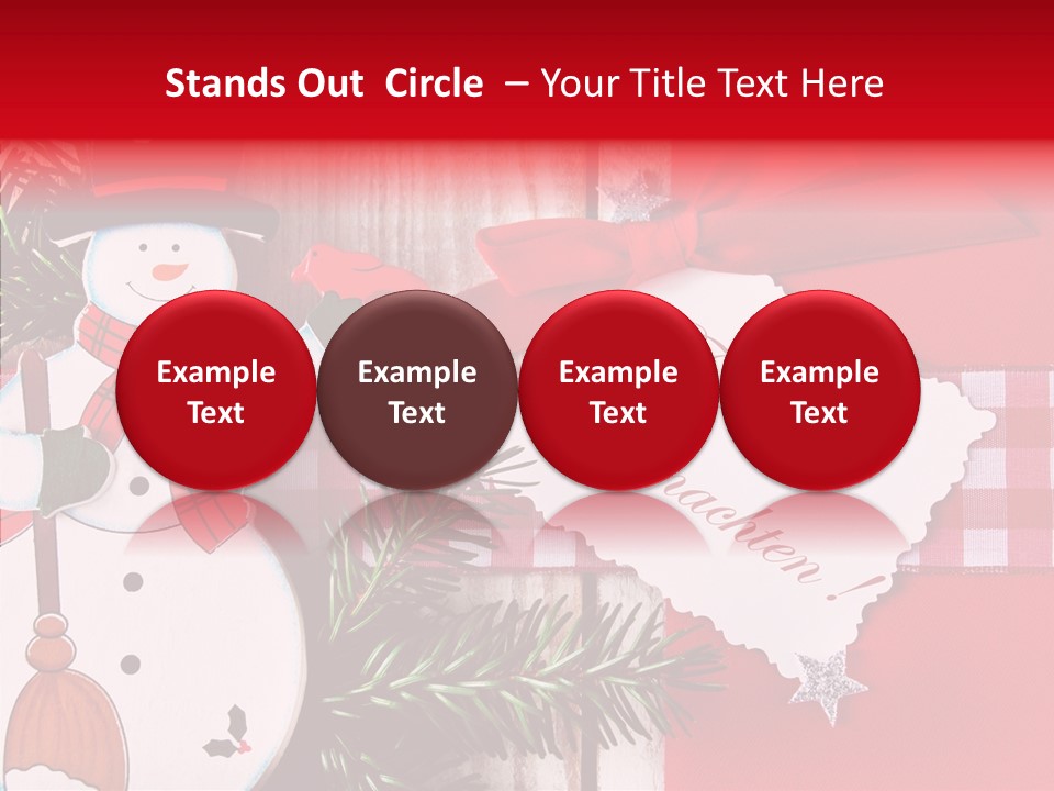 Kids Spielzeug Tannenzweig PowerPoint Template