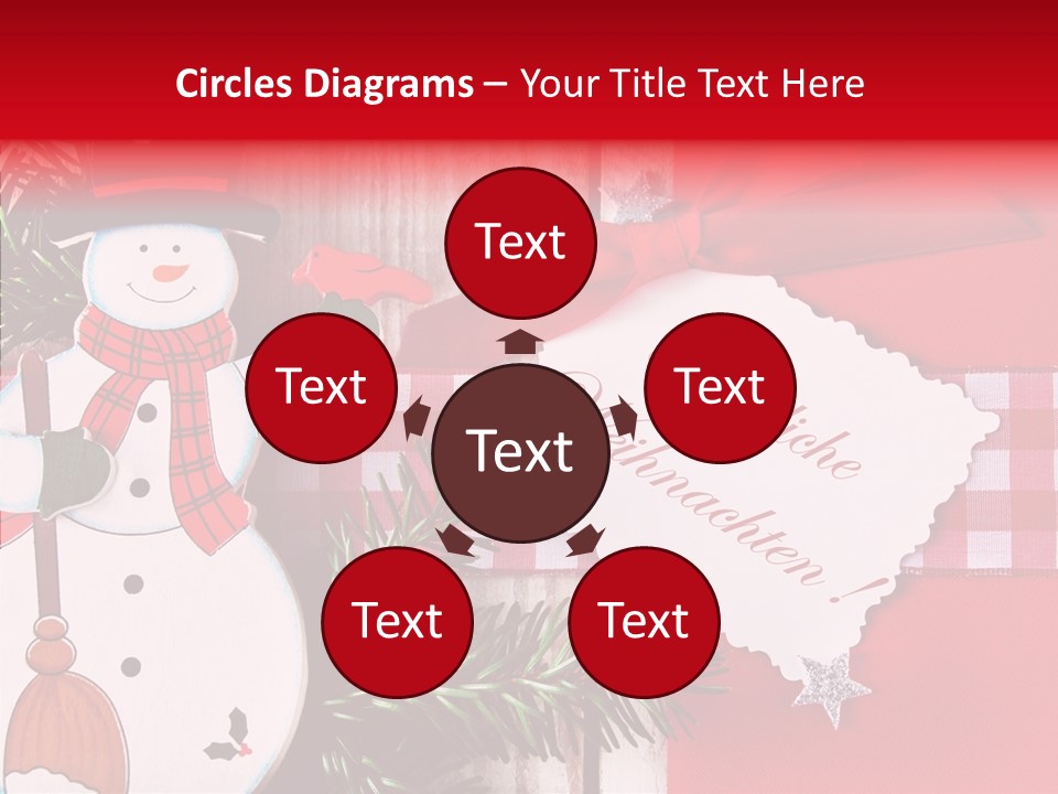 Kids Spielzeug Tannenzweig PowerPoint Template