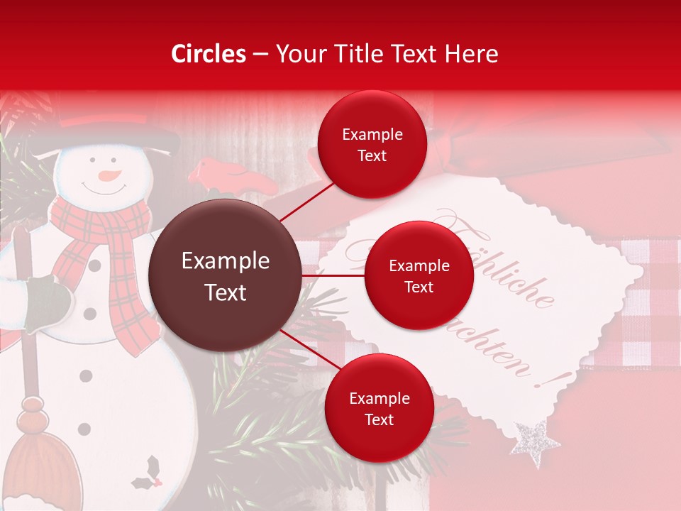 Kids Spielzeug Tannenzweig PowerPoint Template