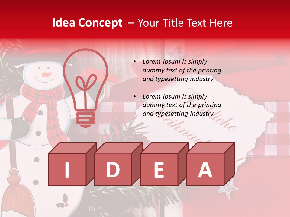 Kids Spielzeug Tannenzweig PowerPoint Template