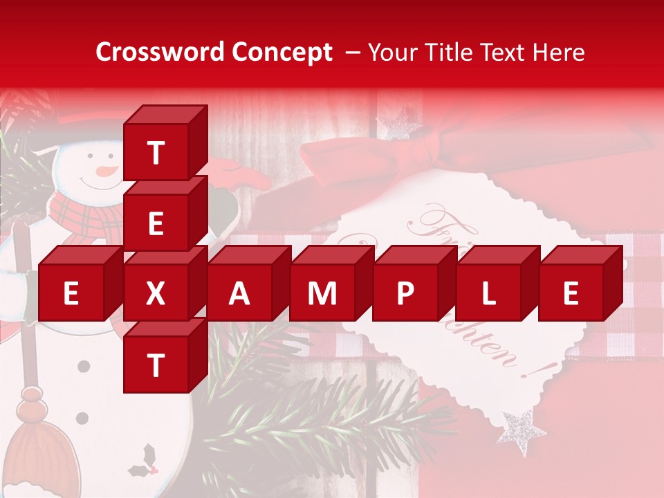 Kids Spielzeug Tannenzweig PowerPoint Template