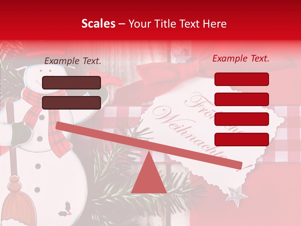 Kids Spielzeug Tannenzweig PowerPoint Template