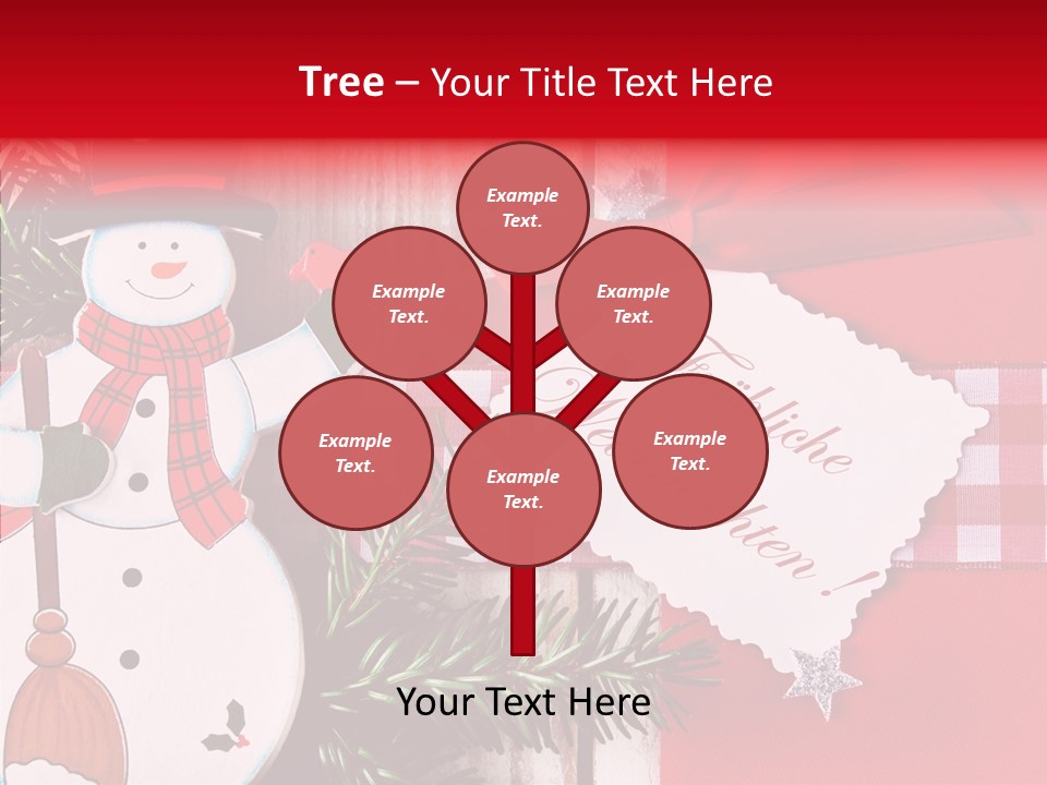 Kids Spielzeug Tannenzweig PowerPoint Template