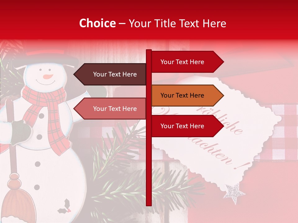 Kids Spielzeug Tannenzweig PowerPoint Template