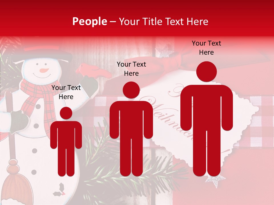 Kids Spielzeug Tannenzweig PowerPoint Template