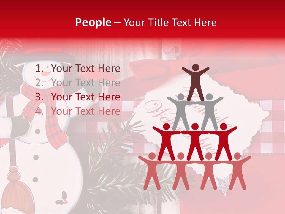 Kids Spielzeug Tannenzweig PowerPoint Template