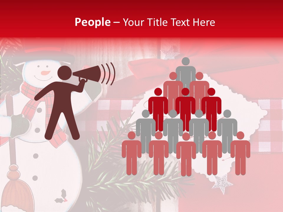 Kids Spielzeug Tannenzweig PowerPoint Template