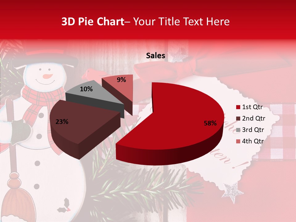 Kids Spielzeug Tannenzweig PowerPoint Template