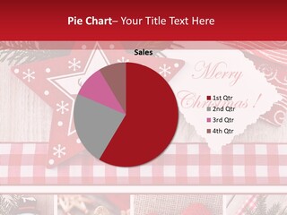 Postkarte Quadrat Weihnachtlich PowerPoint Template