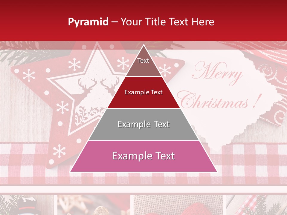 Postkarte Quadrat Weihnachtlich PowerPoint Template