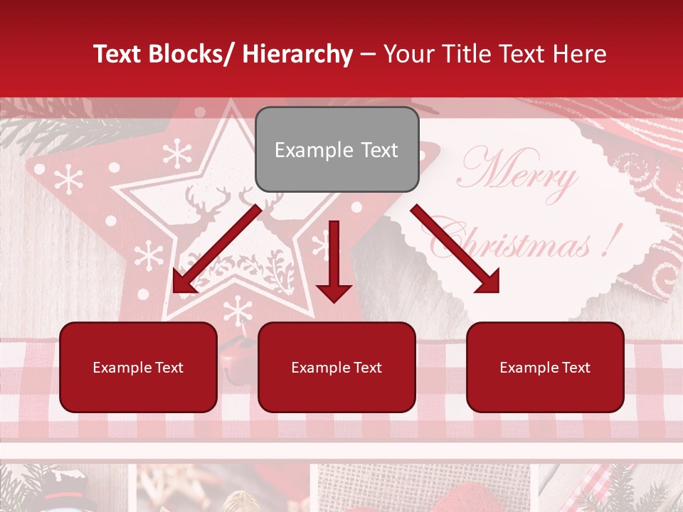 Postkarte Quadrat Weihnachtlich PowerPoint Template