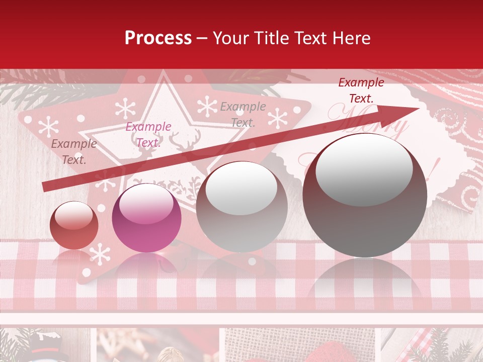 Postkarte Quadrat Weihnachtlich PowerPoint Template