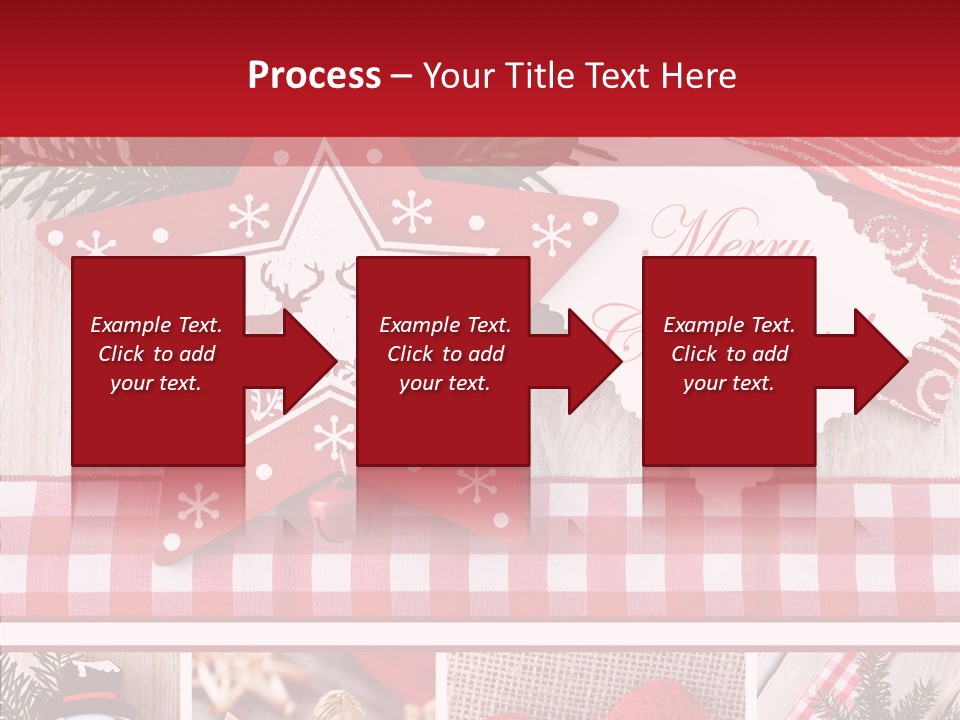 Postkarte Quadrat Weihnachtlich PowerPoint Template