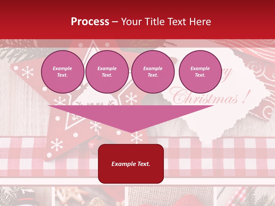 Postkarte Quadrat Weihnachtlich PowerPoint Template