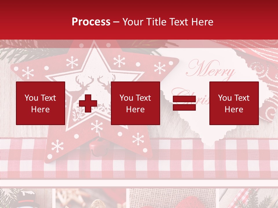 Postkarte Quadrat Weihnachtlich PowerPoint Template